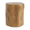 Christopher Knight Home Dorothy Outdoor Handcrafted Wood Stump Design Lightweight Concrete Side Table - 2 of 4