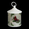 Roman 7.5” Battery Operated LED Resting Cardinal Scene Christmas Lantern - White/Green - 2 of 2