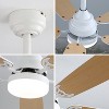 TOBILI Indoor Modern 52 Inch Ceiling Fan With Dimmable 6 Speed Wind 5 Blades With Led Light - 2 of 4