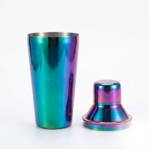 IHI Est. 1986 Rainbow Cocktail Shaker, 6.75 Inch Stainless Steel