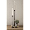 Classic Black Cast Iron Candle Holders – Set of Three by Kalalou - 3 of 3