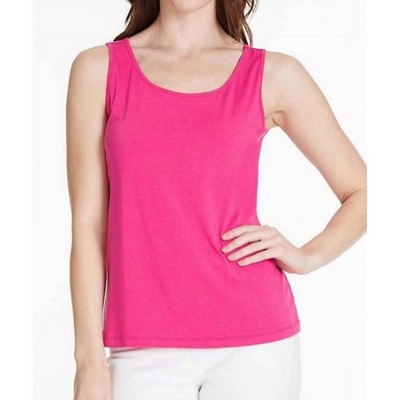 Women's Double Scoop Neck Tank Top - Multiples
