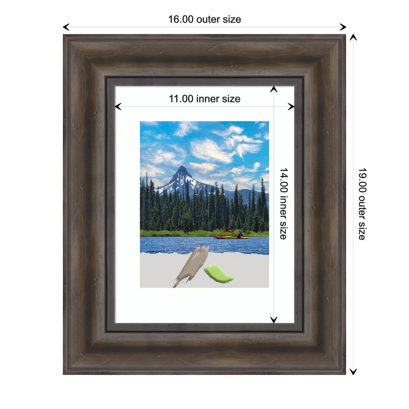 Amanti Art Rustic Pine Wood Picture Frame, 5 of 11