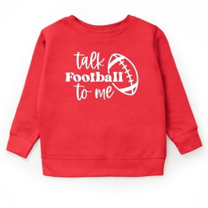 The Juniper Shop Talk Football To Me Ball Youth Ultra-Soft Graphic Sweatshirt - 1 of 4
