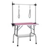 VisioGear 36" Folding Dog Pet Grooming Table with Adjustable Arm and Clamps, Pet Dog Cat Grooming Table, Pink, 36"*23.6"*65.5" - 4 of 4