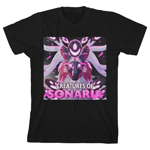 Creatures Of Sonaria Verdant Ardor Wardens Crew Neck Short Sleeve Black  Girl's T-shirt-xs : Target