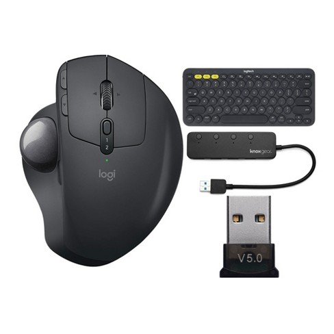 Logitech Mx Ergo Advanced Wireless Trackball Bundle With Bluetooth Keyboard Target