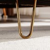 Modern Faux Fur Entryway Bench Upholstered Padded with Storage - 4 of 4