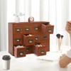 YIYIBYUS 12 Drawers Storage Cabinet, Wooden Desktop Medicine Organizer Cabinet - 4 of 4