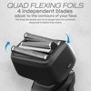 HUMMINGBIRD MK7 Premium Foil Face Shaver, Four Blade Foil Shaver with Long Hair Leveler, Waterproof Wet & Dry Shave, Rechargeable, Travel Case - 2 of 4