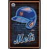 Trends International MLB New York Mets - Neon Helmet 23 Unframed Wall Poster Prints - 4 of 4