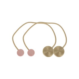 Unique Bargains Round Magnetic Curtain Strap Polyester Rare Earth Magnet 2 Pcs - 1 of 4