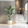 Artificial Bird of Paradise Plant Fake Palm Tree for Indoor Outdoor Modern Decor Faux Plants - 3 of 4