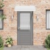 vidaXL Door Canopy Grey brackets and transparent sheets - 3 of 4
