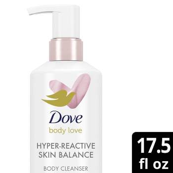 Dove Beauty Body Love Hyper Reactive Skin Balance Fragrance-Free Body Wash - Unscented - 17.5 fl oz