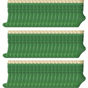 120 Pairs Extra-Long Heavy Slouch Socks – Women's Shoe Size 5-10, Cotton Blend, Retro 80s Style - 1 of 1