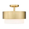 Z-Lite Counterpoint 2 - Light Semi-Flush Mount in  Modern Gold - 4 of 4