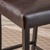 NicBex Modern Minimalist Counter Height Bar Stools,Set of 2,PU Faux Leather Counter Stools,Upholstered Barstools with High Backrest - 3 of 4