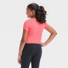 Girls' Seamless Crop T-Shirt - All In Motion™ - 2 of 3