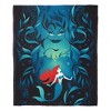 Disney Little Mermaid Classic Ariel And Ursula Silk Touch Throw Blanket - 2 of 4