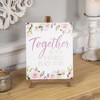 Northlight Wooden Easel "Together Is Our Favorite Place To Be" Floral Spring Sign - 11" - 3 of 4