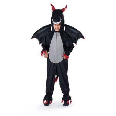 Dress Up America Black Dragon Costume for Kids - Small