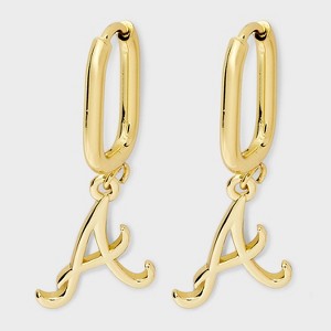 Bijoux Sport by Luv Aj MLB Gold Logo Huggie Earrings - 1 of 3