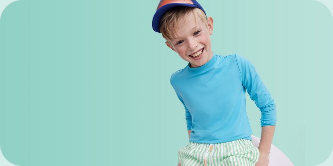 Boys Sun Protective Shirt-Truck Blue 8 / Blue