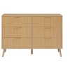 TIRAMISUBEST 6 Double Dressers with Wavy Drawers,Wooden Bedroom Dresser - 3 of 4