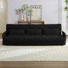 Mjkone Muti-Functional Folding Futon Sofa Bed Floor Sofa Bed，3-Seater Lazy Sofa with Pillows,6 Position Adjustable Backrest - 3 of 4