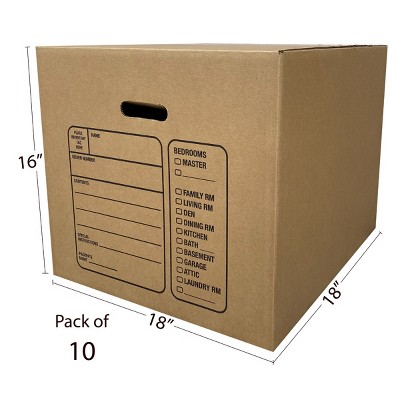 thumbnail image 2 of Shipping Boxes Small 10-Pack 6x6x6" Small Moving Boxes - Heavy Duty Corrugated Shipping Boxes Cardboard Boxes 2 of 9