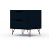 Sapphtopaz Modern Nightstand with Spacious Drawer Simple Night Stand with Splayed Metal Legs Bedside Table for Bedroom, Living Room - 3 of 4