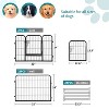 FDW Dog Playpen Pet Dog Fence 2-32 Panels  24/32/40"H Metal Dog Pen Outdoor Exercise Pen with Doors for Large/Medium /Small Dogs for RV,Camping,Yard - 2 of 4