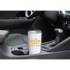 100 North 20 Ounce Stainless Steel On the Go Travel Tumbler With Push Top Lid, Hello New Year White - 3 of 4