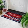Northlight Stars and Stripes Welcome Outdoor Coir Patriotic Doormat - 18" x 30" - 2 of 4