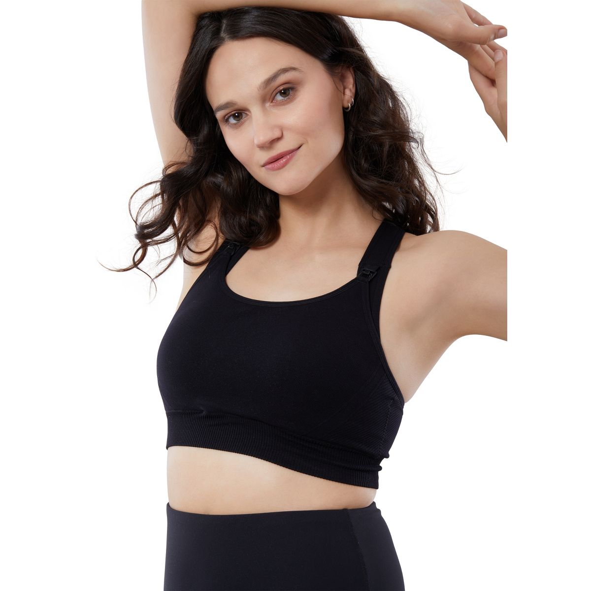 Ingrid & Isabel Maternity Seamless Nursing Sports Bra Bundle 2 Pack - thumbnail 2
