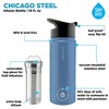 GROSCHE Chicago Steel 16 oz. Infusion Water Bottle Insulated Water Bottle Tea and Fruit Infuser Water Bottle Stainless Steel Flask - 3 of 4