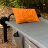Disc-O-Bed Compact and Packable Travel Pillow with Washable Cover, Ultralight for Backpacking, Hiking, and Camping, Orange - 3 of 4