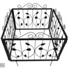 Decorative Garden Fence 24in H x 11ft 10in L - Rustproof Metal Landscape Border, No Dig Pet Barrier for Yard, Flower Bed & Outdoor Decor, Black - 2 of 4