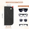 Unique Bargains Felt Soft Storage Scratch-Resistant Women Men Eyeglasses Bag 3 Pcs - 2 of 4
