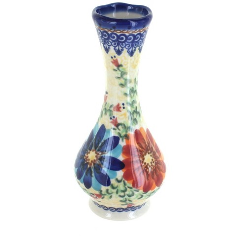 Blue Rose Polish Pottery 145 Vena Small Bud Vase - image 1 of 1