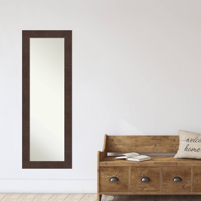 Wildwood Brown and Silver Full-Length Wood Mirror