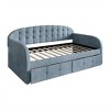 ChaletPosh Twin Size Daybed in Velvet with Storage - 4 of 4