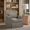 NicBex Polyester Swivel Accent Chair,Upholstered Swivel Living Room Chairs with Mid-Height Back and Skirt Hem,Accent Chairs for Living Room - 2 of 4