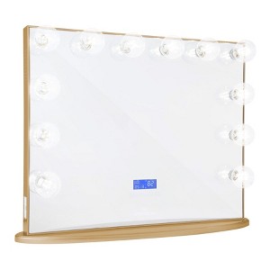 Impressions  Vanity Hollywood Glow XL Vanity Mirror with 12 LED Bulbs Dressing Makeup Mirror Dual Power Outlets - 1 of 4