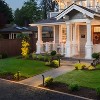 C Cattleya 16" Low-voltage Black Aluminum LED Landscape Path Lights with Frosted Glass Shade(4-Pack) - 4 of 4