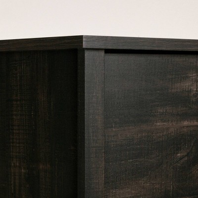 Rubbed Black Farmhouse 5-Drawer Vertical Dresser