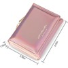 FATMOON Women’s Holographic Wallet - Compact Card Holder with Coin Pocket, 7 Slots & ID Window - Easy to Carry for Travel, Dating & Work - 3 of 4