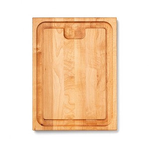 John Boos Au Jus Rectangular Wide Reversible Cutting/Carving Board with Juice Groove & Integrated Handles - 1 of 4
