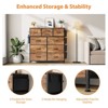 Gikpal 10 Drawers Dresser for Bedroom, Storage Drawer, Cupboards & Cabinets, Side Pockets & Hooks, Sturdy Metal Frame, Kitchen, Dinning Room - 4 of 4